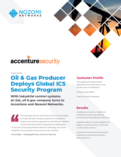 Case Study: Oil & Gas Producer Deploys Global iCS Security Program