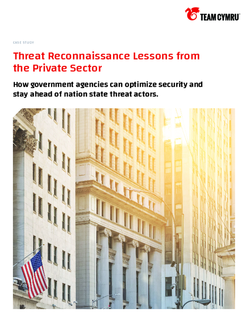 Case Study: Threat Reconnaissance Lessons from the Private Sector