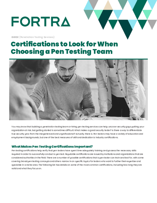 Certifications to Look for When Choosing a Pen Testing Team
