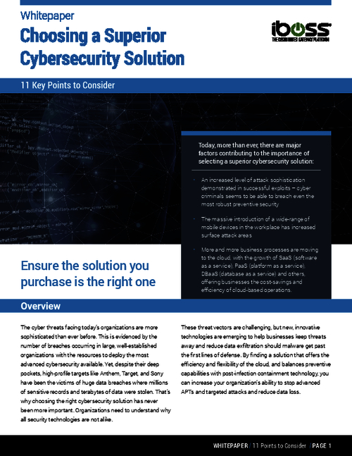 Cybersecurity Solutions: Lowering Your TCO, Advantages of Cloud Security, and More