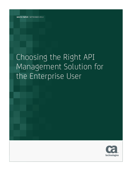 Choosing the Right API Management Solution for the Enterprise User