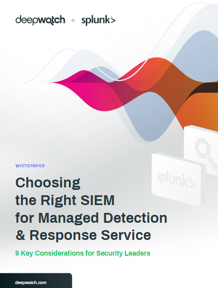 Choosing the Right SIEM for Managed Detection & Response Service