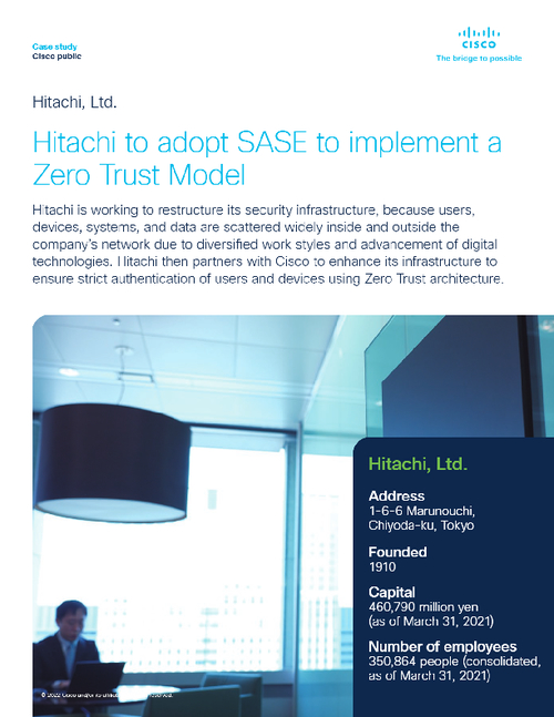 Breaking Down Network Boundaries: How Hitachi Secured Its Remote Workforce with SASE