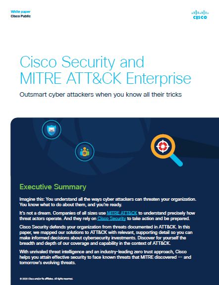 Cisco Security and MITRE ATT&CK Enterprise