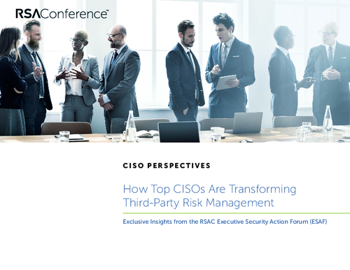 CISO Perspectives: Transforming 3rd Party Risk Management