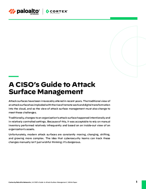 A CISO’s Guide to Attack Surface Management