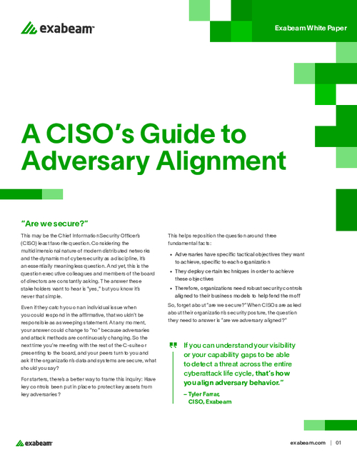 A CISO's Guide to Adversary Alignment