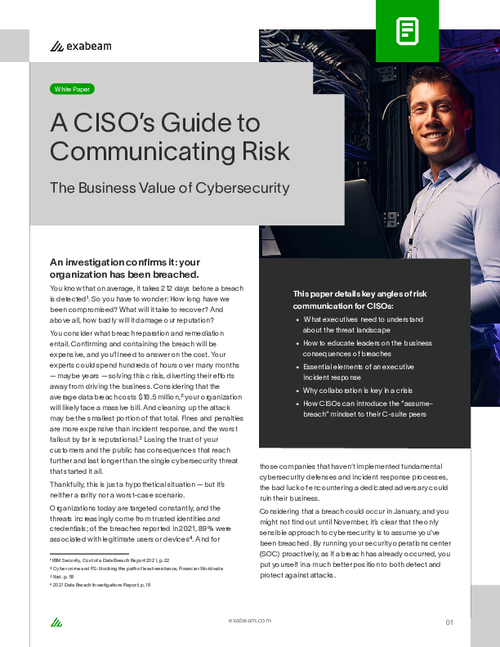 The CISOs Guide to Communicating Risk