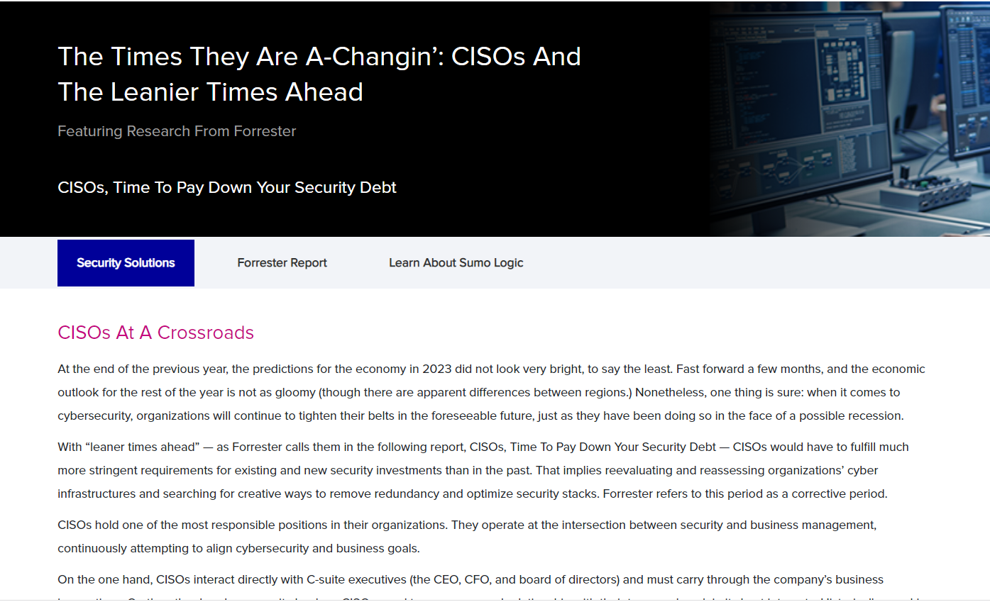 CISOs, Time To Pay Down Your Security Debt