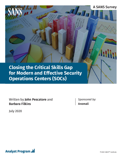 Closing the Critical Skills Gap for Modern and Effective Security Operations Centers (SOCs)