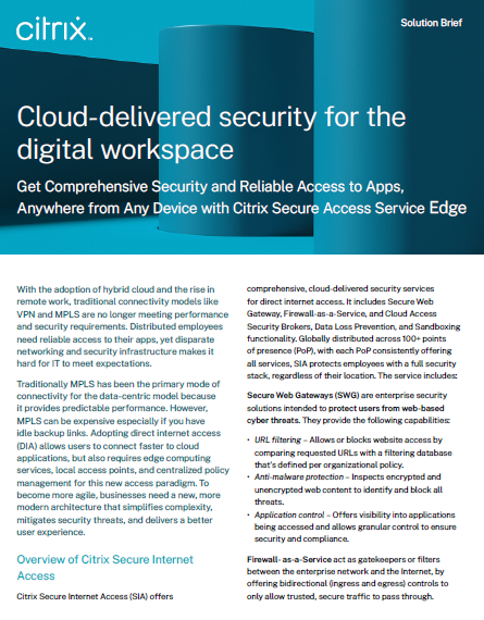 Cloud-Delivered Security for the Digital Workspace