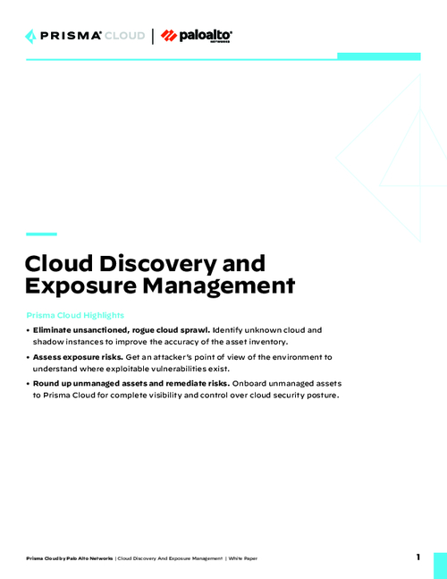 Cloud Discovery and Exposure Management