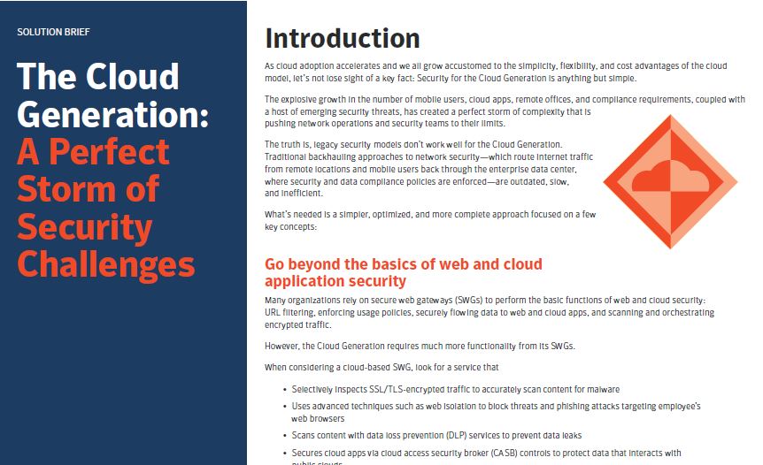 The Cloud Generation: A Perfect Storm of Security Challenges