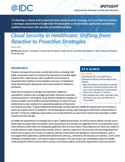 Cloud Security in Healthcare: Shifting from  Reactive to Proactive Strategies