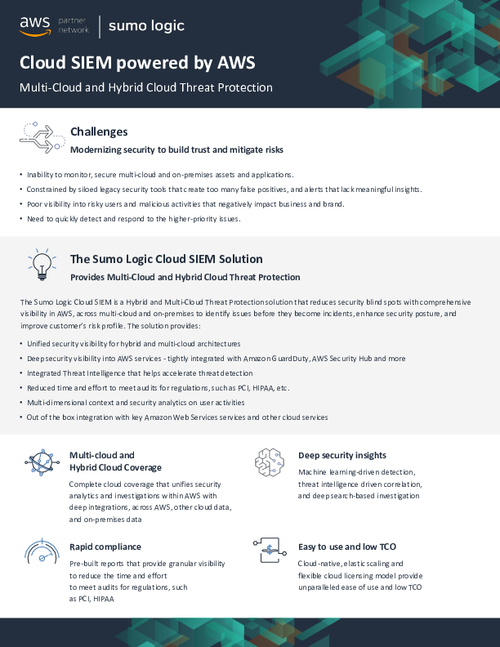 Cloud SIEM powered by AWS: Multi-Cloud and Hybrid Cloud Threat Protection