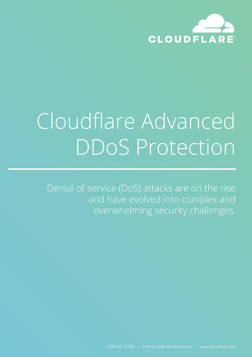 Cloudflare Advanced DDoS Protection