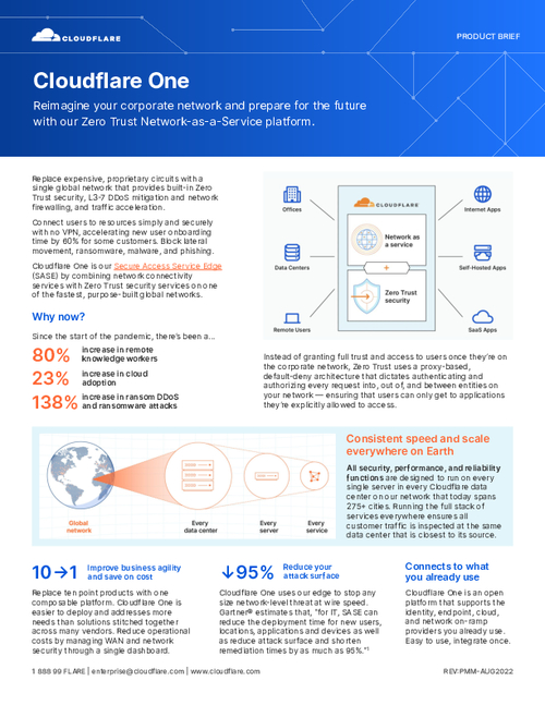 Cloudflare One - Preparing for the Future with the Zero Trust Network-as-a-Service Platform