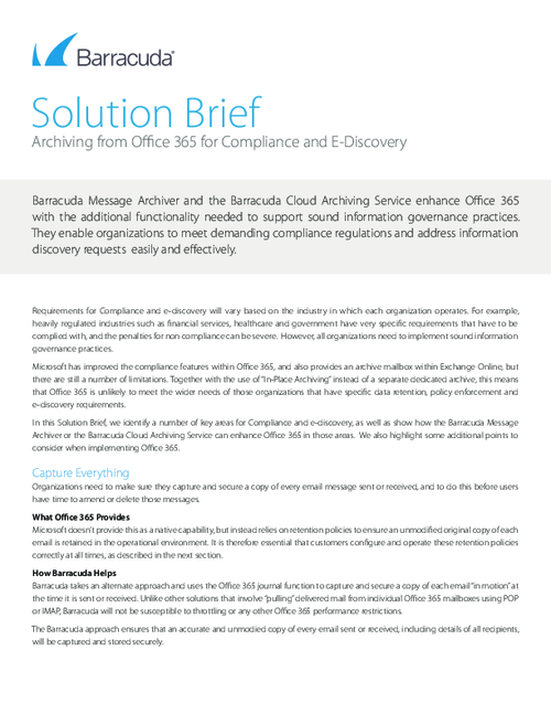 Compliance and E-Discovery in Office 365