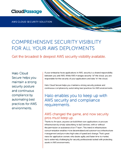 Comprehensive Security Visibility For All Your AWS Deployments