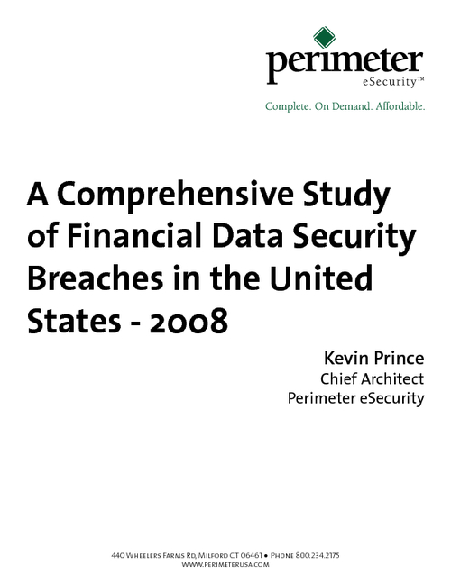 A Comprehensive Study of Financial Data Security Breaches in the United States