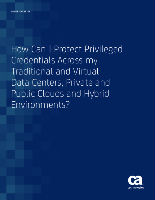 Conquering Privileged Credential Management in the Cloud Era