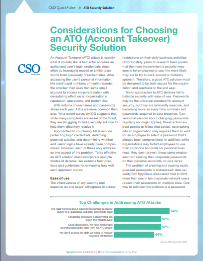 Top Challenges & Tips for Selecting an ATO (Account Takeover) Security Solution