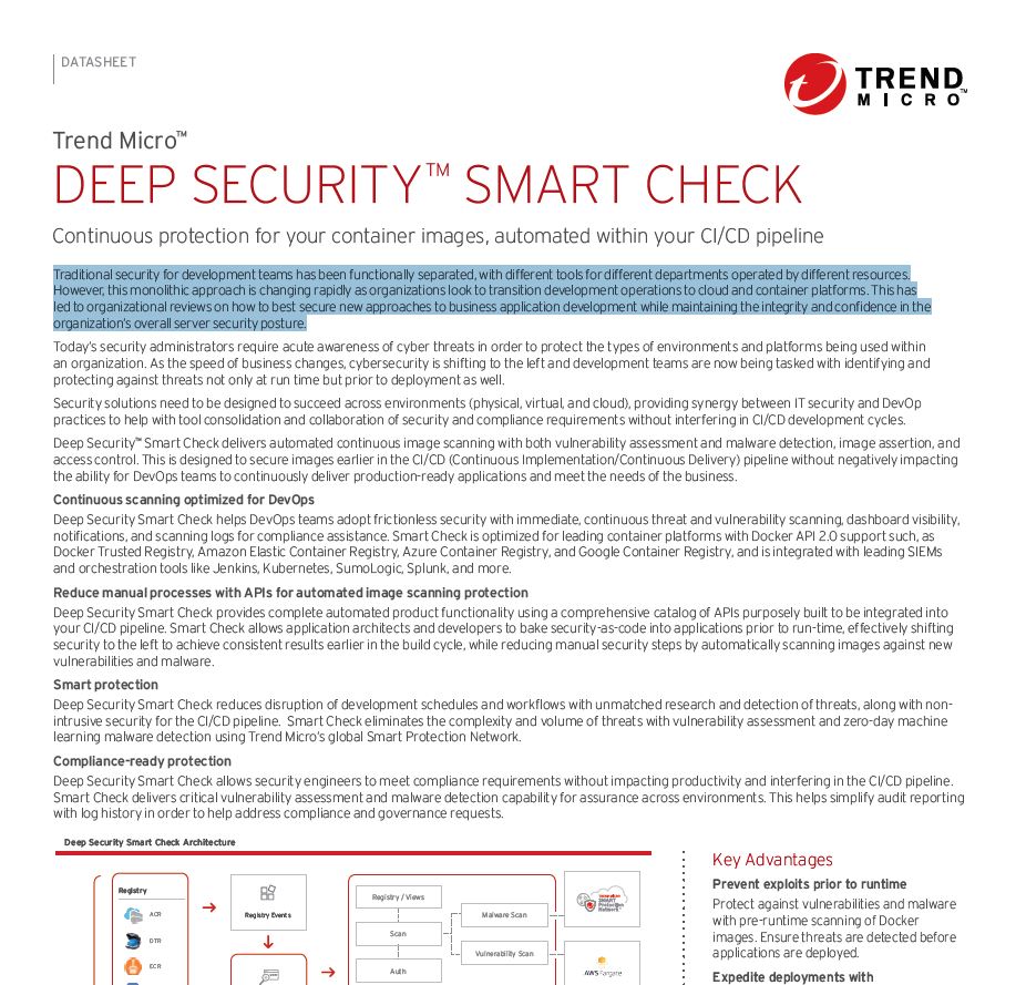 Continuous Container Protection & Optimized Scanning For DevOps