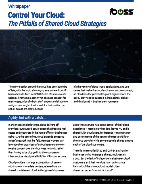 Not All Clouds Are Created Equal: Strategies For Controlling Your Cloud