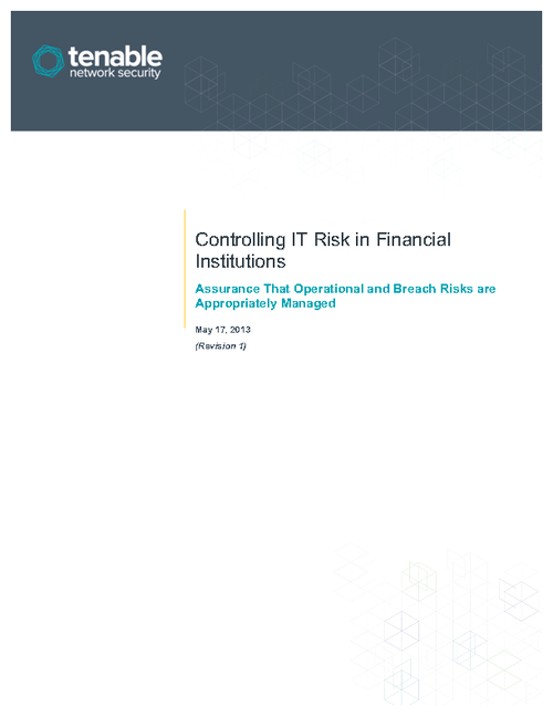 Controlling IT Risk in Financial Institutions
