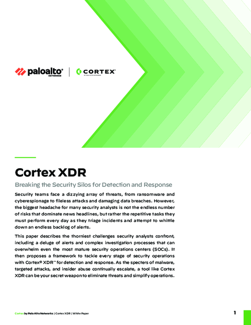 Cortex XDR - Breaking the Security Silos for Detection and Response
