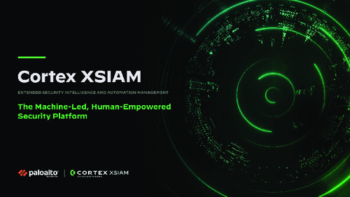 Cortex XSIAM: The Machine-Led, Human-Empowered Security Platform