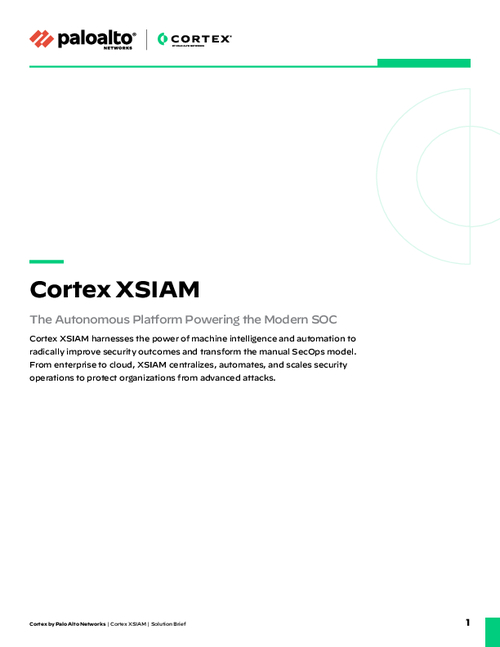 Cortex XSIAM Solution Brief