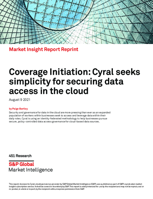 Coverage Initiation: Cyral Seeks Simplicity for Securing Data Access in the Cloud