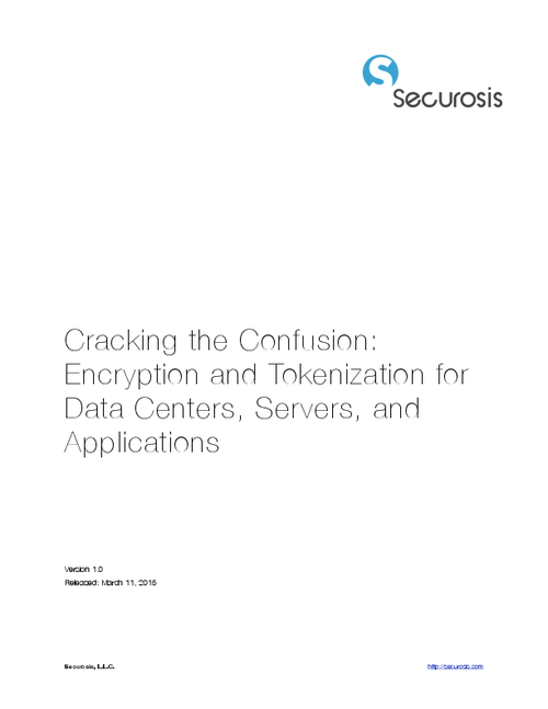 Cracking the Confusion: Encryption and Tokenization for Data Centers, Servers, and Applications
