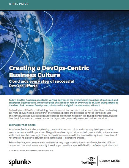 Creating a DevOps-Centric Business Culture