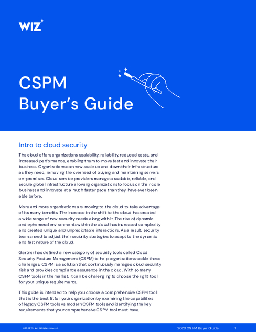 CSPM Buyers Guide