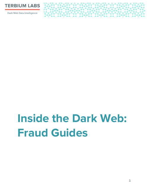 Cyber Fraud for Dummies: How-to Guides for Sale on Dark Web