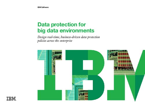 Data protection for big data environments