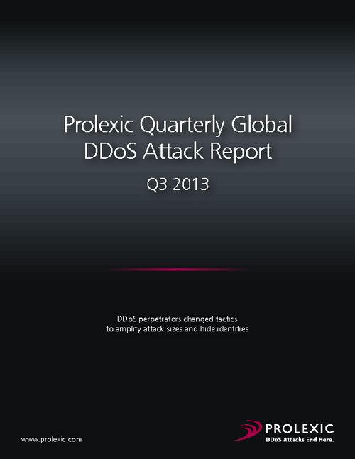 DDoS Attack Report: Q3 2013