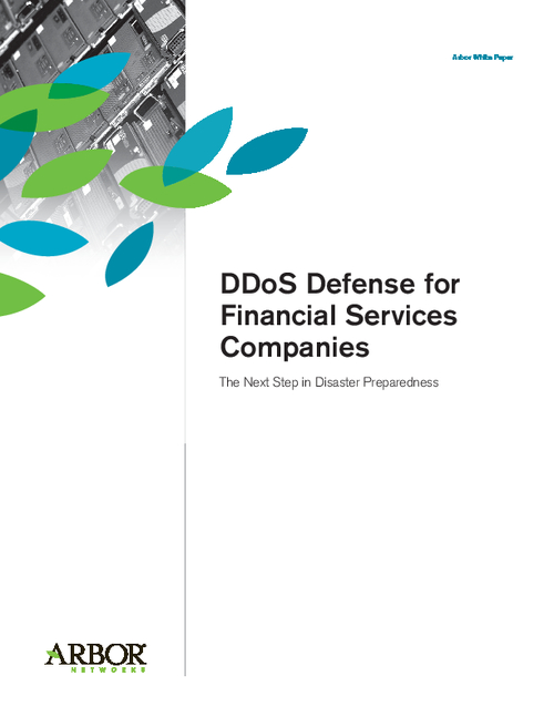 DDoS Defense for Financial Services Companies