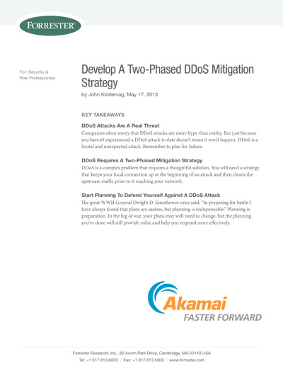 DDoS Mitigation Strategy: A Two-Phased Defense