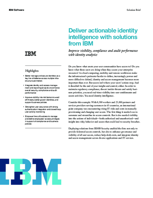 Deliver Actionable Identity Intelligence