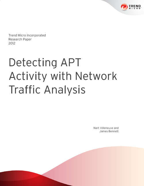 Detecting APT Activity with Network Traffic Analysis