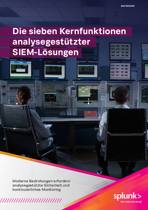 Die sieben Kernfunktionen analysegestützter SIEM-Lösungen