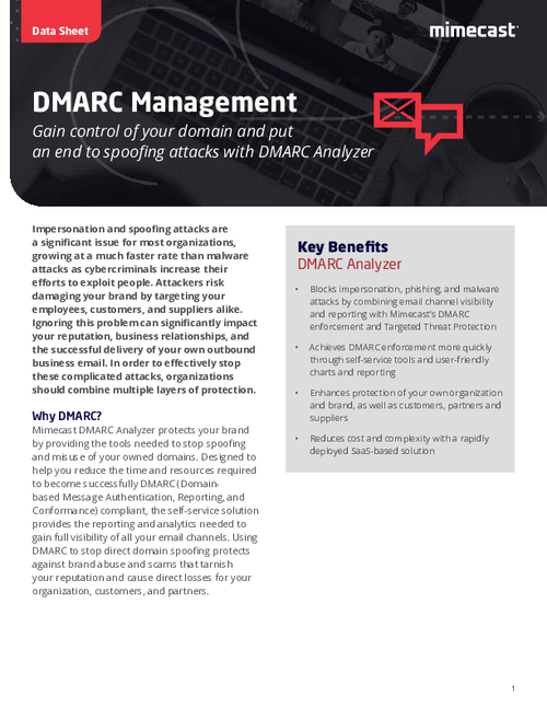 DMARC Analyzer: Gain Control of Your Domain & End Spoofing Attacks