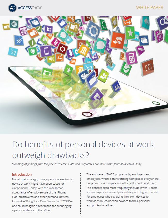 Do the Benefits of Personal Devices at Work Outweigh the Drawbacks?