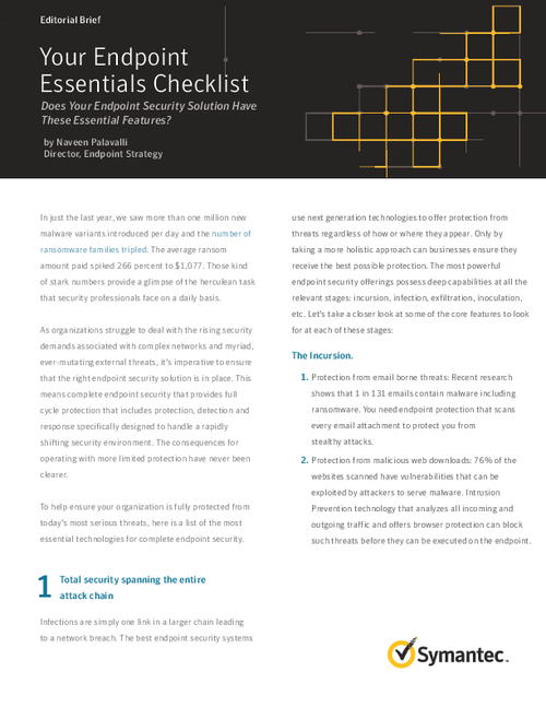 Does Your Endpoint Security Solution Have These Essential Features?
