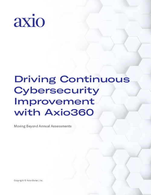 Driving Continuous Cybersecurity Improvement with Axio360