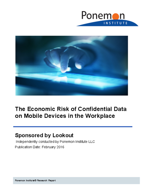 The Economic Risk Of Confidential Data On Mobile Devices In The Workplace