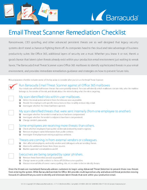 Email Threat Scanner Remediation